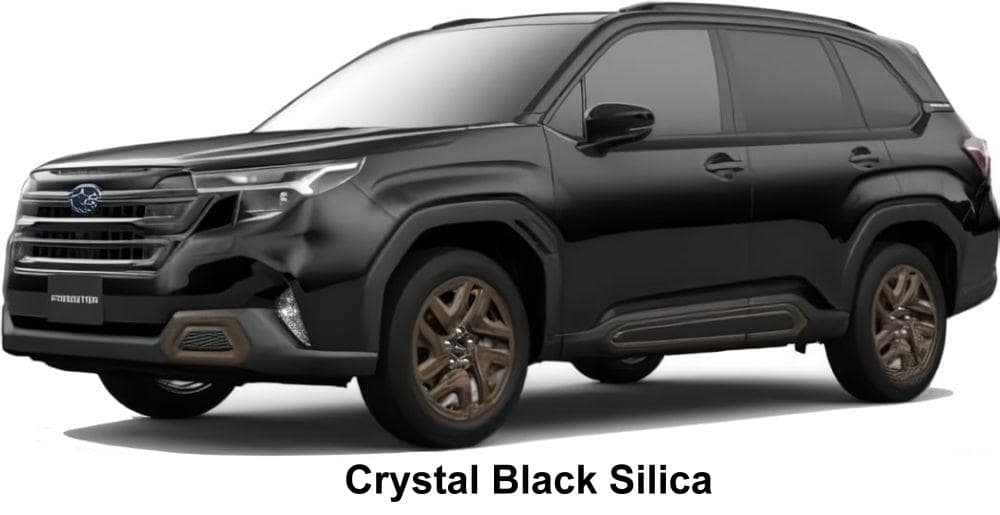Subaru Forester Sport body color: Crystal Black Silica
