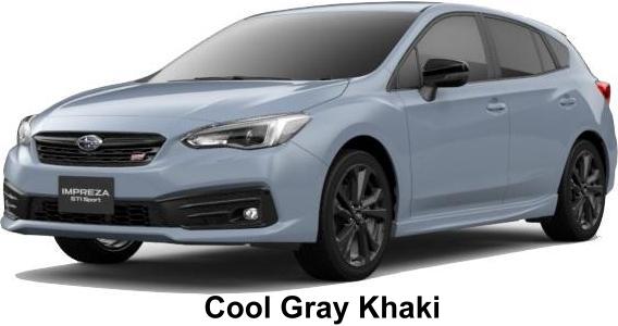 New Subaru Impreza STI Sport body color: COOL GRAY KHAKI