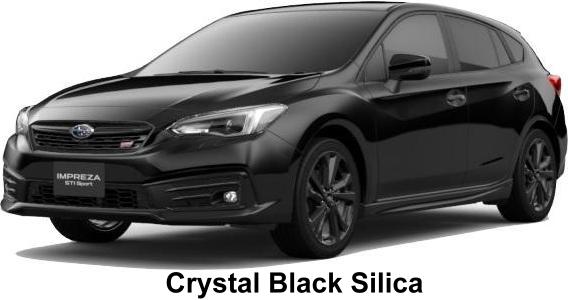 New Subaru Impreza STI Sport body color: CRYSTAL BLACK SILICA