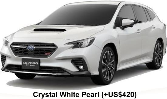 New Subaru Levorg Sti Sport R EX body color: CRYSTAL WHITE PEARL (OPTION COLOR +US$420)
