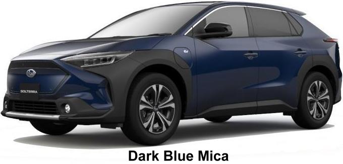 New Subaru Solterra Body Color: DARK BLUE MICA