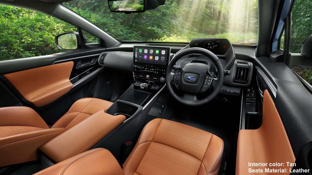 New Subaru Solterra photo: Cockpit view image (Leather Seats Model)