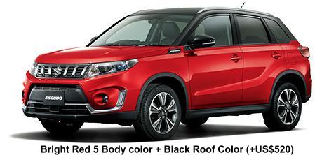 Bright Red 5 Body color + Black Roof Color (option color +US$520)