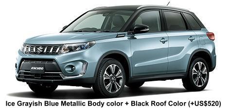 Ice Grayish Blue Metallic Body color + Black Roof Color (option color +US$520)