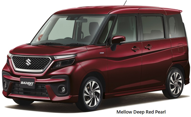 New Suzuki Solio Bandit Hybrid body color: Mellow Deep Red Pearl