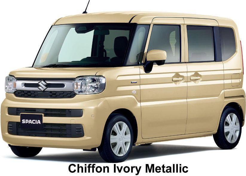 New Suzuki Spacia body color: Chiffon Ivory Metallic