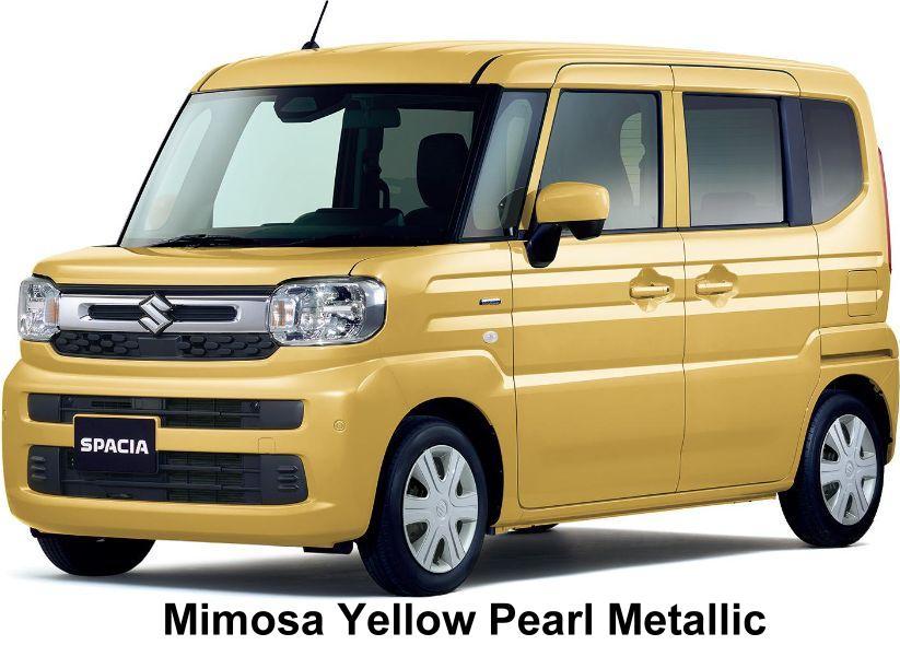 New Suzuki Spacia body color: Mimosa Yellow Pearl Metallic