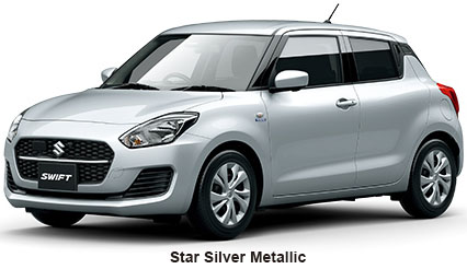 New Suzuki Swift Hybrid body color: Star Silver Metallic