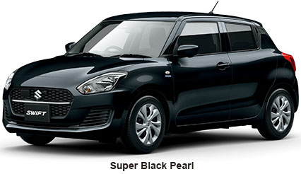 New Suzuki Swift Hybrid body color: Super Black Pearl