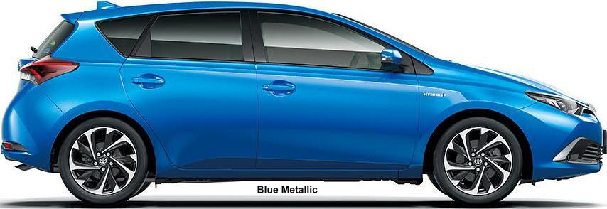 New Toyota Auris Hybrid body color: BLUE METALLIC