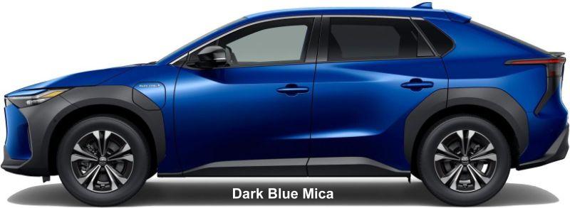 New Toyota bZ4x body color: DARK BLUE MICA