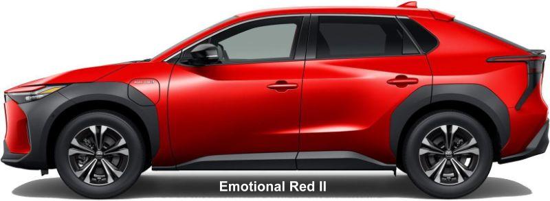 New Toyota bZ4x body color: EMOTIONAL RED 2
