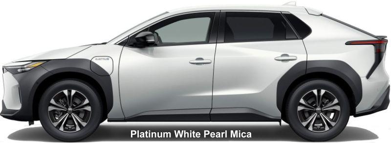 New Toyota bZ4x body color: PREMIUM WHITE PEARL MICA