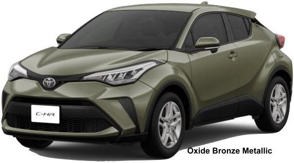 New Toyota CHR Hybrid Body Colors Full Variation Of Exterior Colours 