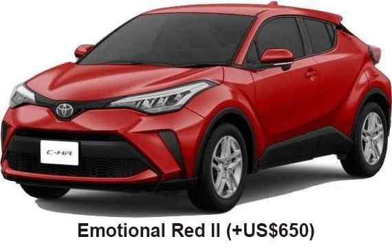 Toyota CHR Hybrid Color: Emotional Red III