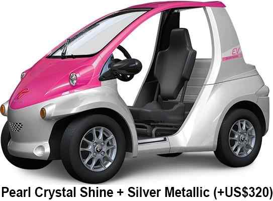 Toyota Coms Color: Cherry Pearl Crystal Shine + Silver Metallic