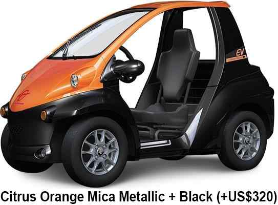 Toyota Coms Color: Citrus Orange Mica Metallic + Black
