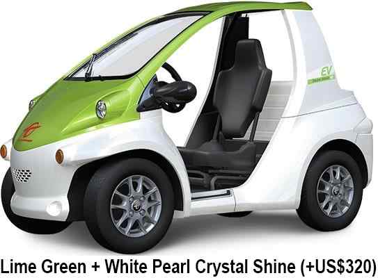 Toyota Coms Color: Lime Green + White Pearl Crystal Shine