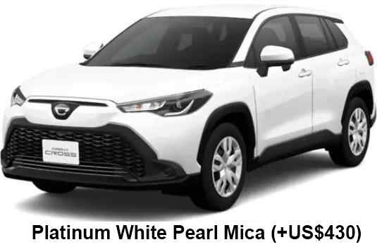 Toyota Corolla Cross  Color: Platinum White Pearl Mica 089