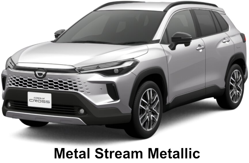 Toyota Corolla Cross Hybrid Z (Top Model) body color: Metal Stream Metallic