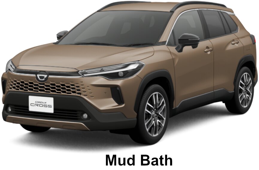Toyota Corolla Cross Hybrid Z (Top Model) body color: Mud Bath