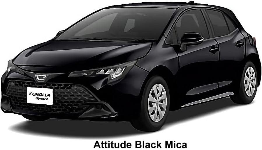 New Toyota Corolla Sport Hybrid body color: Attitude Black Mica