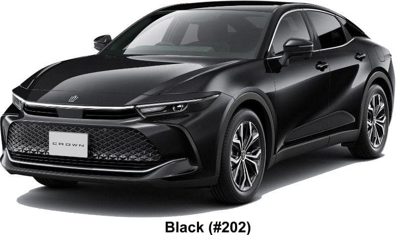 New Toyota Crown Crossover body color: BLACK (Color No. 202)