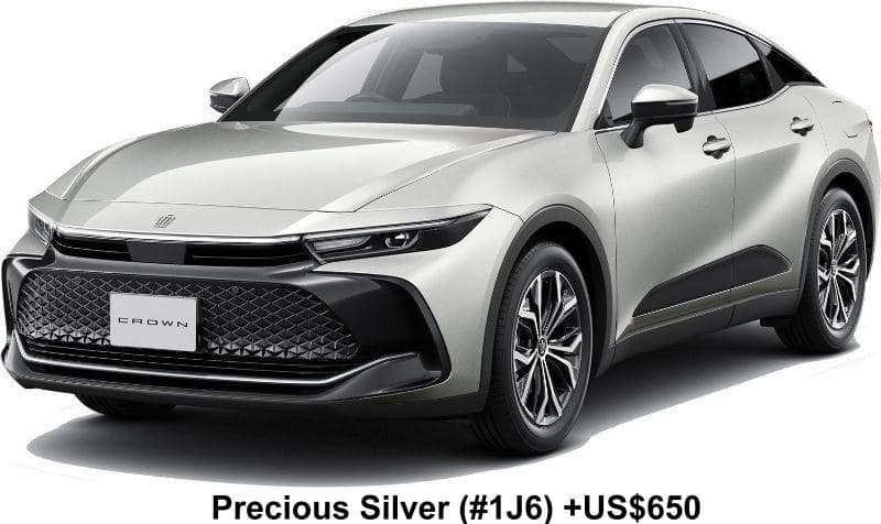 New Toyota Crown Crossover body color: PRECIOUS SILVER (Color No. 1J6) Option color +US$650