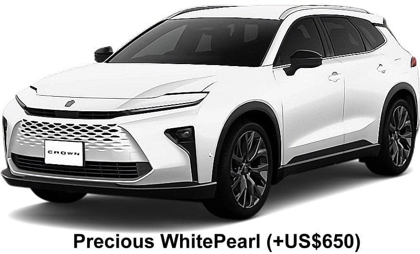 New Toyota Crown Estate body color: Precious WhitePearl (+US$650)
