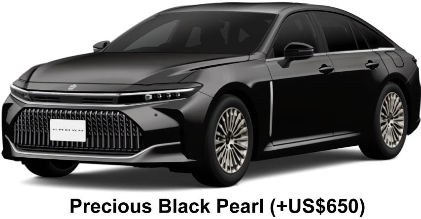 New Toyota Crown Sedan Hybrid body color:Precious Black Pearl (+US$650)