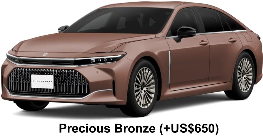 New Toyota Crown Sedan Hybrid body color:Precious Bronze (+US$650)
