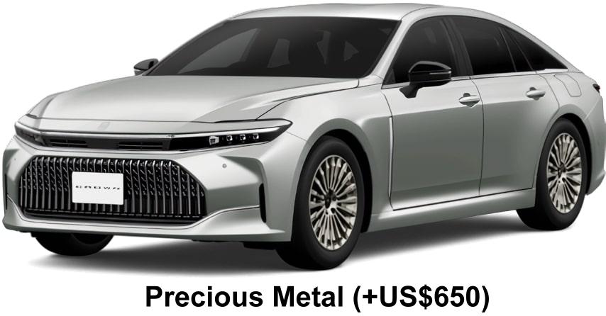 New Toyota Crown Sedan Hybrid body color:Precious Metal (+US$650)
