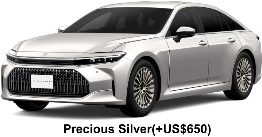 New Toyota Crown Sedan Hybrid body color:Precious Silver(+US$650)