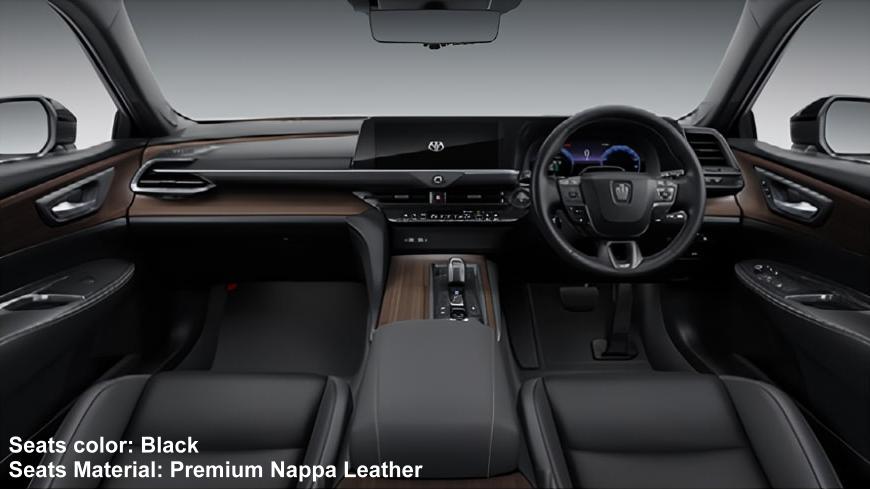 New Toyota Crown Sedan Hybrid Z photo: Cockpit view image picture (Black)