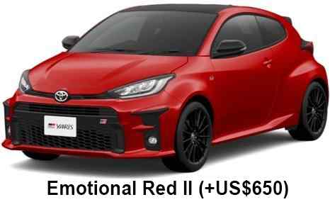 Toyota GR Yaris Color: Emotional Red