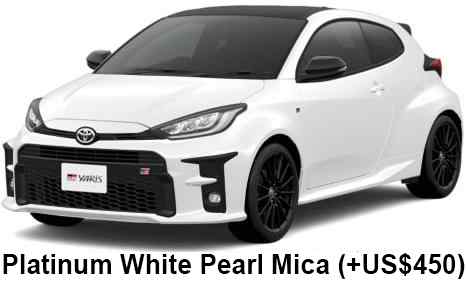 Toyota GR Yaris Color: Platinum White Pearl Mica