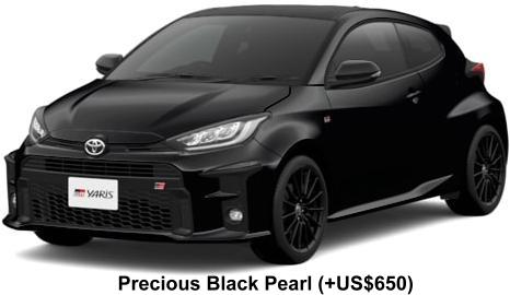 New Toyota GR Yaris body color: PRECIOUS BLACK PEARL (option color +US$650)