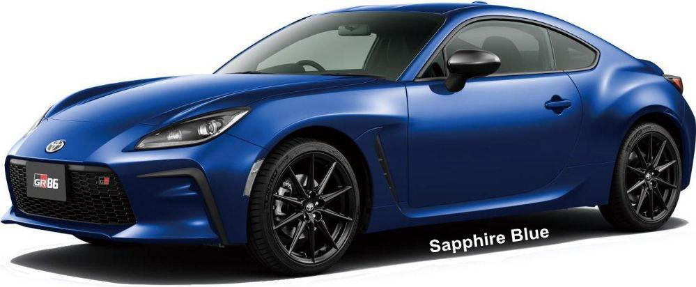 New Toyota GR86 body color: SAPPHIRE BLUE