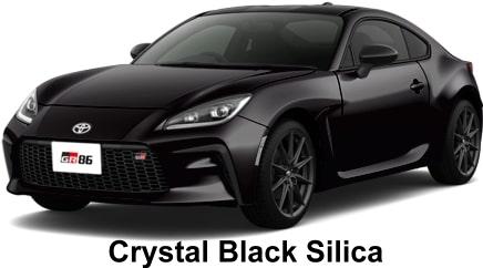 New Toyota GR86 body color: Crystal Black Silica