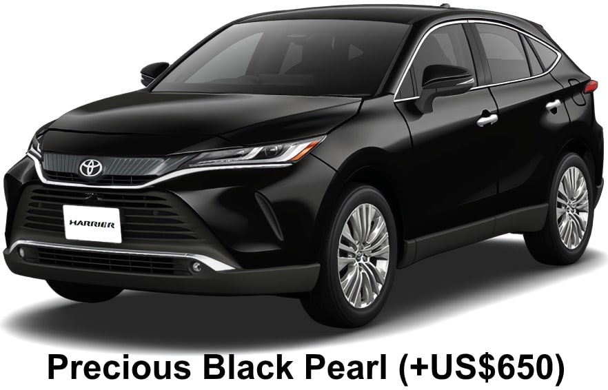 New Toyota Harrier Z Leather Package body color: PPRCIOUS WHITE PEARL (option color +US$650)