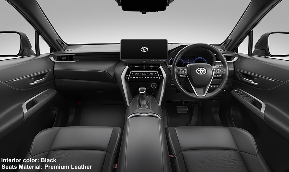 New Toyota Harrier Z Leather Package photo: Cockpit view picture and image (Black)