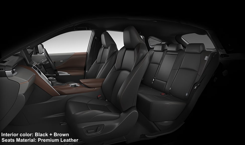 New Toyota Harrier Z Leather Package photo: Interior view picture and image (Black+Brown)