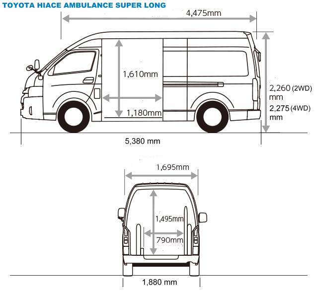 toyota van size