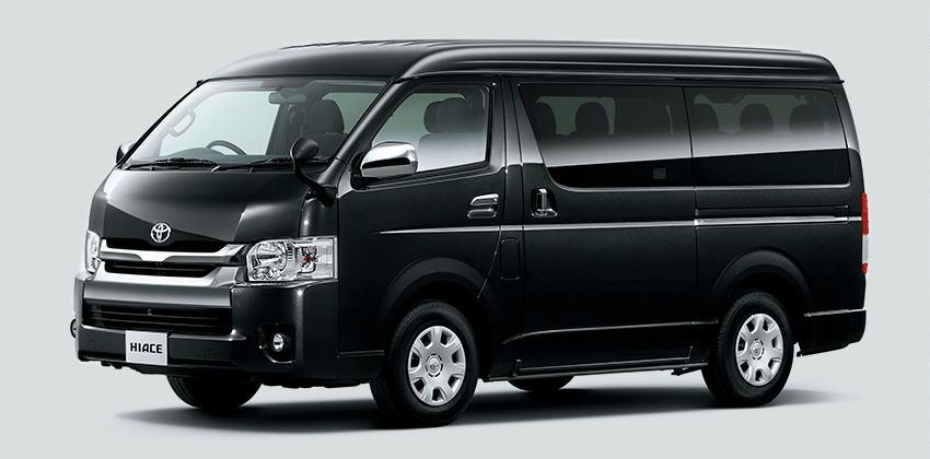New Toyota Hiace Wagon : Front view (Black)
