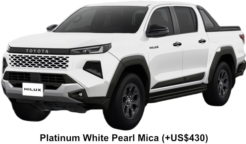 Toyota Hilux Z Adventure body color: Platinum White Pearl Mica (+US$430)