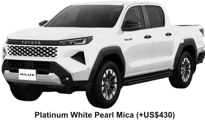 Toyota Hilux Z body color: Platinum White Pearl Mica (+US$430)