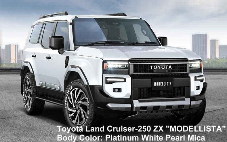 New Toyota Land Cruiser-250 ZX Modellista body color: Platinum White Pearl Mica