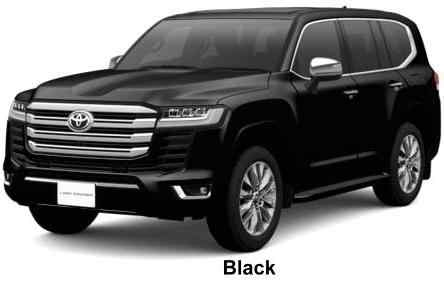 New Toyota Land Cruiser-300 body color: Black