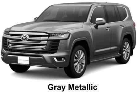 New Toyota Land Cruiser-300 ZX body color: Gray Metallic