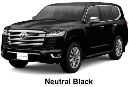 New Toyota Land Cruiser-300 ZX body color: Neutral Black